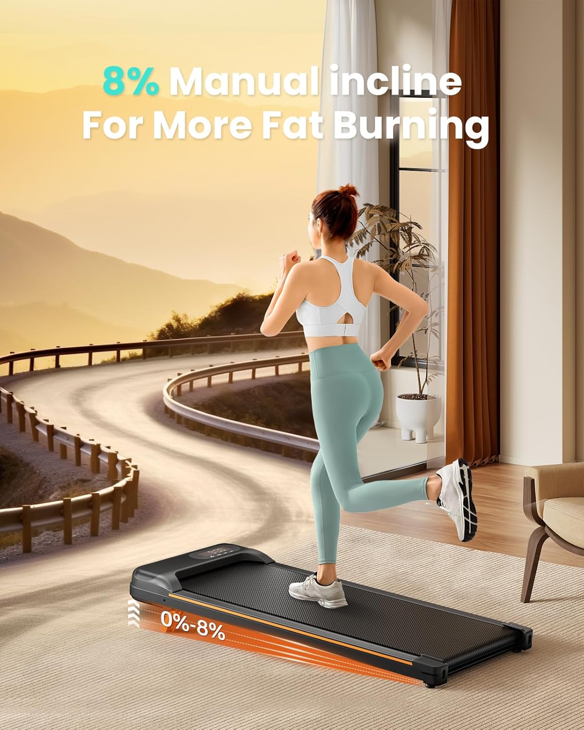 Abonow Walking Pad for Quiet Home Fitness