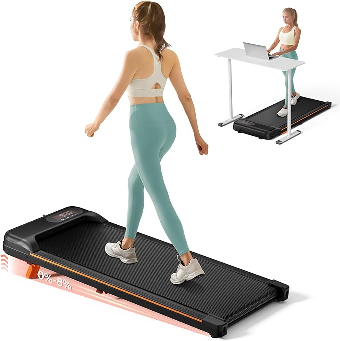 Abonow Walking Pad with Incline (Under‑Desk)